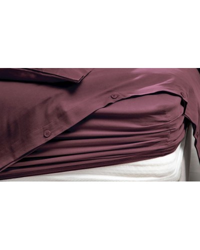 Yataq dəsti Yataş Plain XL, yorğan üzü 220x240 sm, mələfə 180x200 sm, yastıq üzü 50x70 sm (2 əd), ikinəfərlik, pambıq, tünd qırmızı