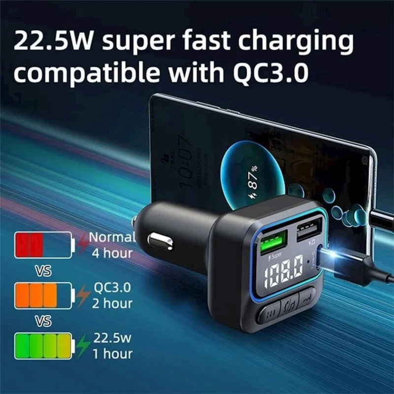 Avtomobil enerji toplama cihazı Type-C + 2USB 24V 22.5W 3.1 А Avtomobil enerji toplama cihazı Type-C + 2USB 24V 22.5W 3.1 А