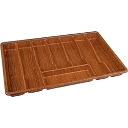 Süfrə ləvazimatları üçün tabaq Alberlo, 59х38 sm, plastik, qəhvəyi
