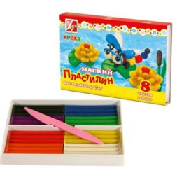 Пластилин Луч Кроха, 8 цветов