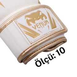 Boks əlcəyi Venum 4002, ağ/qızılı, ölçü 10