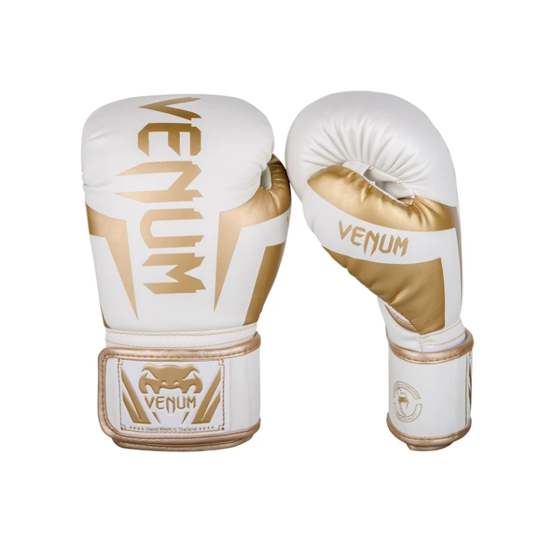 Boks əlcəyi Venum 4002, ağ/qızılı, ölçü 10 Boks əlcəyi Venum 4002, ağ/qızılı, ölçü 10