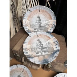 Набор десертных тарелок Maiden Chic, 21 см, 6 предметов, фарфор, разноцветный