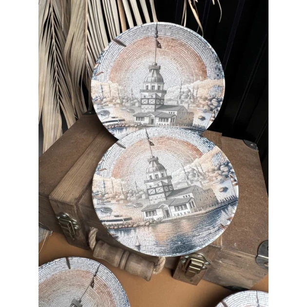 Набор десертных тарелок Maiden Chic, 21 см, 6 предметов, фарфор, разноцветный