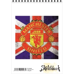 Блокнот Sketchbook Manchester United F.C., A5, 30 листов