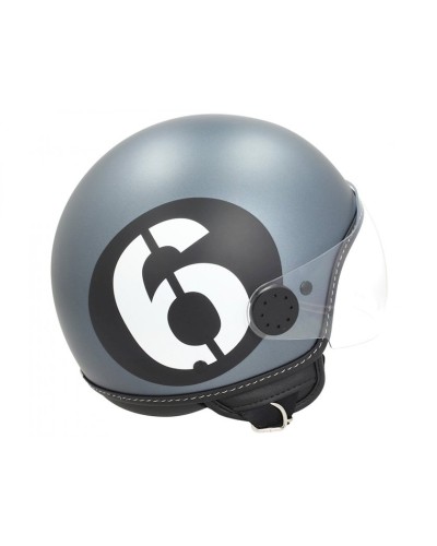 Motosikl dəbilqəsi Vespa 6 Sei Giorni Limited Edition, ABS-plastik, boz, ölçü XL
