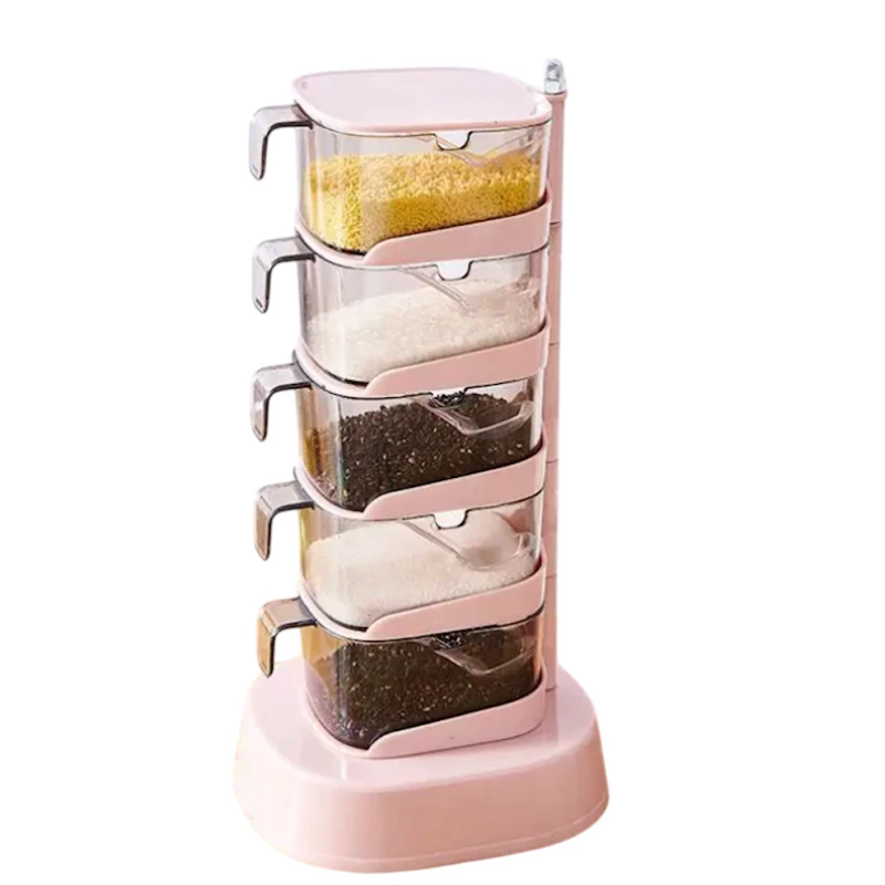 Органайзер для специй UM001001078, 30x20x6 см, розовый, 4 шт