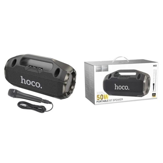 Портативная колонка Hoco HA3 Black