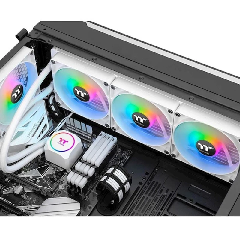 Система водного охлаждения для процессора Thermaltake TH420 ARGB Sync All-In-One Liquid Cooler Snow Edition (CL-W369-PL14SW-A)