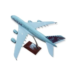 Dekorativ təyyarə modeli Qatar, mavi, 47x44x25 sm