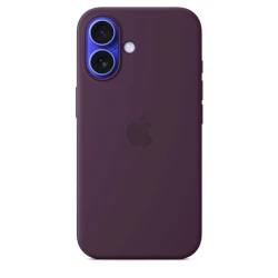 Чехол Apple Silicone Case with MagSafe для iPhone 16 Plum (Официальная гарантия)