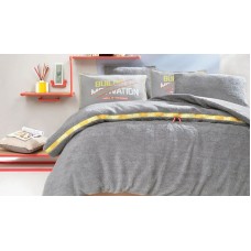 Yataq dəsti Yataş CoverMe Motivation, yataq örtüyü 200x220 sm, mələfə 160х200 sm, yastıq üzü 50x70 sm (2 əd), ikinəfərlik, pambıq/poliester, boz