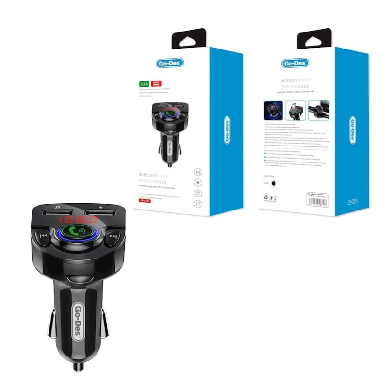 Автомобильный FM трансмиттер Go-Des GD-BT32 Автомобильный FM трансмиттер Go-Des GD-BT32