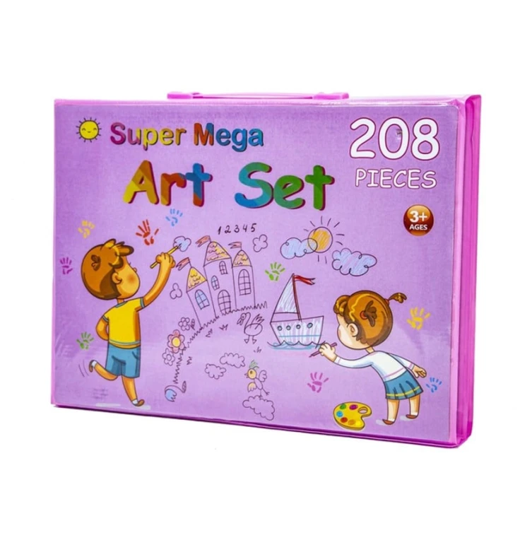 Набор для рисования Super Mega, 208 шт, 3+ лет Набор для рисования Super Mega, 208 шт, 3+ лет