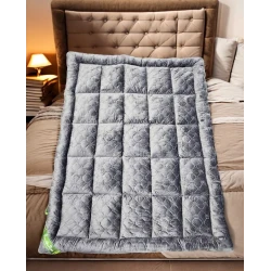 Матрас Luxe Cotton, 160x200 см, велюр, серый