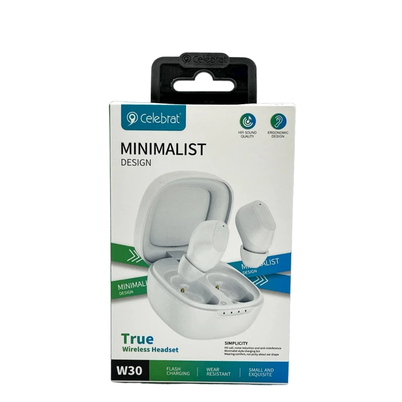 Simsiz qulaqlıq Celebrat W30 White Simsiz qulaqlıq Celebrat W30 White
