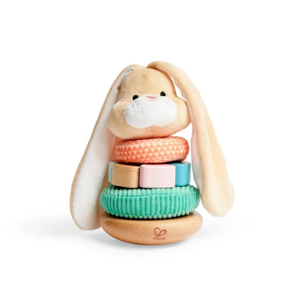 Пирамидка Hape Bunny Stacker, 5 шт, разноцветный Пирамидка Hape Bunny Stacker, 5 шт, разноцветный