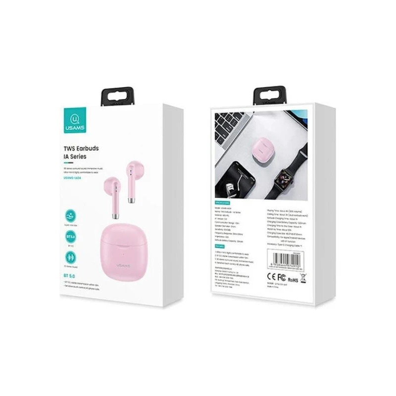 Беспроводные наушники USAMS IA04 Pink Беспроводные наушники USAMS IA04 Pink