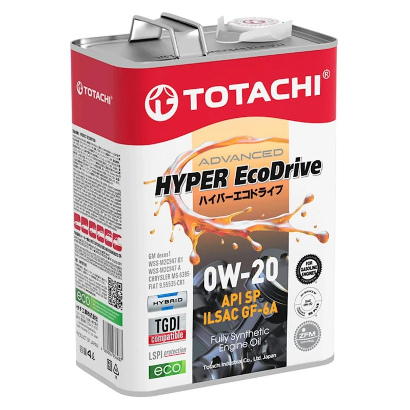 Моторное масло Totachi 0W-20 Hyper Ecodrive, 4 л Моторное масло Totachi 0W-20 Hyper Ecodrive, 4 л