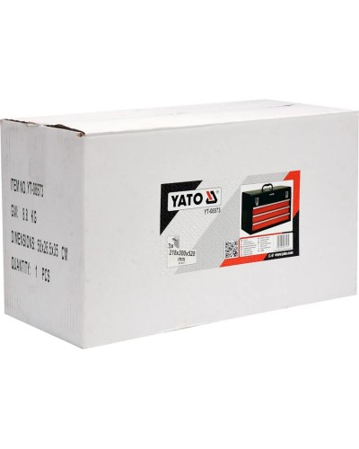 Alətlər üçün qutu Yato YT-08873, 21.8х30х52 sm, qara/qırmızı