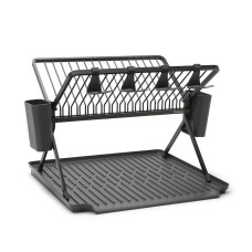 Quruducu boşqablar üçün Brabantia SinkSide, 51x42x33 sm, alüminium, tünd boz