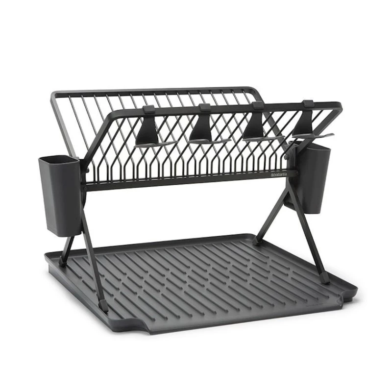 Сушилка для тарелок Brabantia SinkSide, 51x42x33 см, алюминий, тёмно-серый Сушилка для тарелок Brabantia SinkSide, 51x42x33 см, алюминий, тёмно-серый