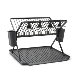 Сушилка для тарелок Brabantia SinkSide, 51x42x33 см, алюминий, тёмно-серый