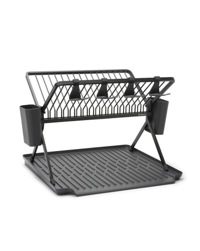 Quruducu boşqablar üçün Brabantia SinkSide, 51x42x33 sm, alüminium, tünd boz