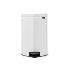 Zibil vedrəsi Brabantia NewIcon, 46.7x38x29 sm, polad, 20 l, ağ