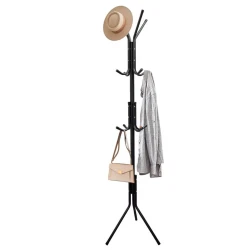 Вешалка для одежды 294, металл, черная, 170 см