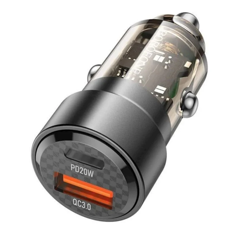 Автомобильное зарядное устройство Borofone BZ20 Black