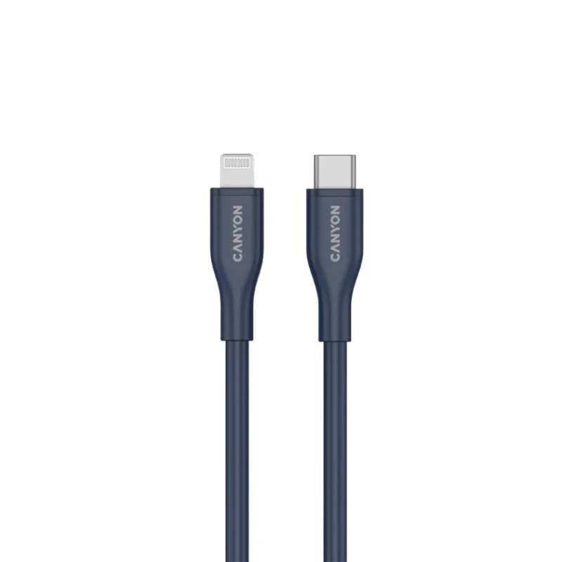 Кабель USB Canyon CLNM60 Type-C - Lightning 60W 1m Blue (CNS-CLNM60SC10DB)