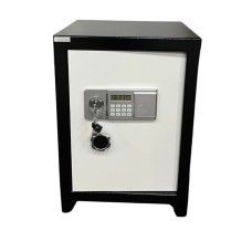 Ofis və mebel seyfi, açarlı və elektron kodlu kilid ilə, qara, 65x45 - GM_3910006