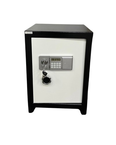 Ofis və mebel seyfi, açarlı və elektron kodlu kilid ilə, qara, 65x45 - GM_3910006