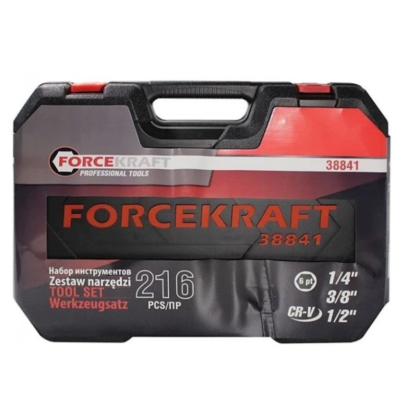 Набор оснастки ForceKraft FK-38841, 216 шт Набор оснастки ForceKraft FK-38841, 216 шт