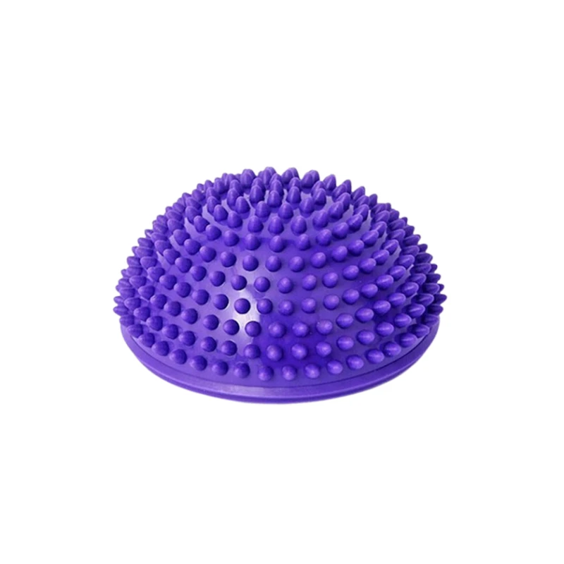 Полукруглый массажный мяч для ног Gymnic 1022 с шипами, ПВХ, фиолетовый, 16 см