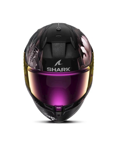 Motosikl dəbilqəsi Shark D-Skwal 3 Mayfer HE0927EKVQM, ölçü M, bənövşəyi/qara