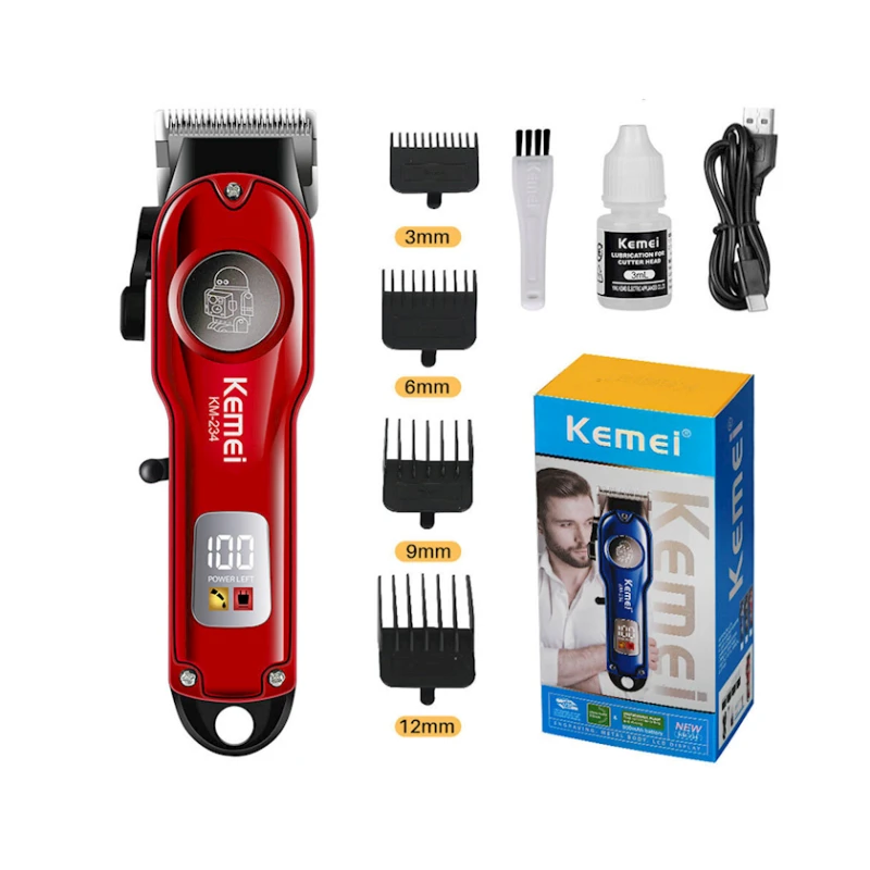 Saç kəsimi üçün cihaz Kemei KM-234 Red