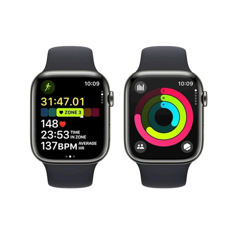 Умные часы Apple Watch 9 45 mm Midnight Sport Band (MRMW3HN/A)