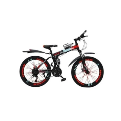 VeloStrim No24 Velosiped qara qırmızı VeloStrim No24 Velosiped qara qırmızı