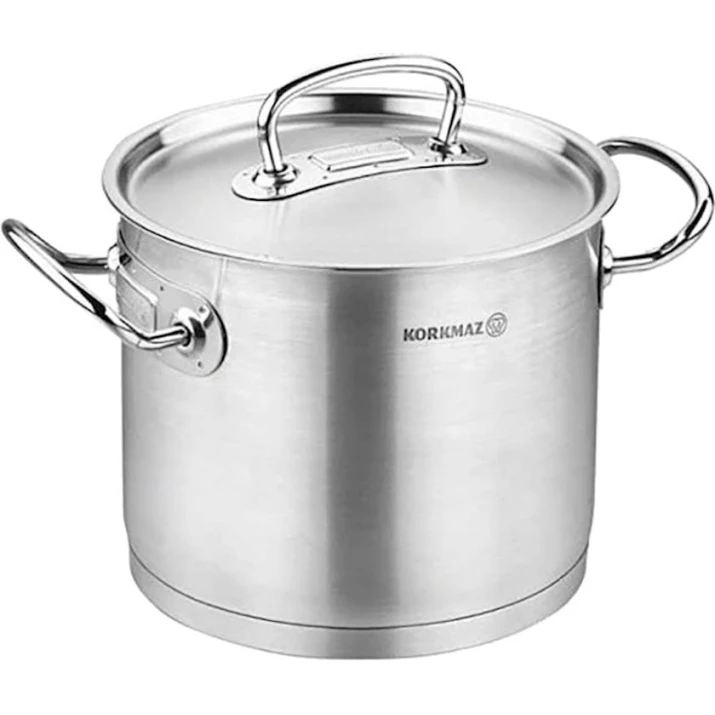 Кастрюля Korkmaz Proline Extra Deep A1165, 20x16.5 см, 5 л, Серебристый