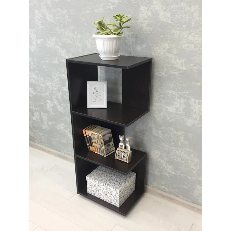 Stellaj 3563_StellajSimpleVenge 113x46x32 sm, LDSP, qəhvəyi