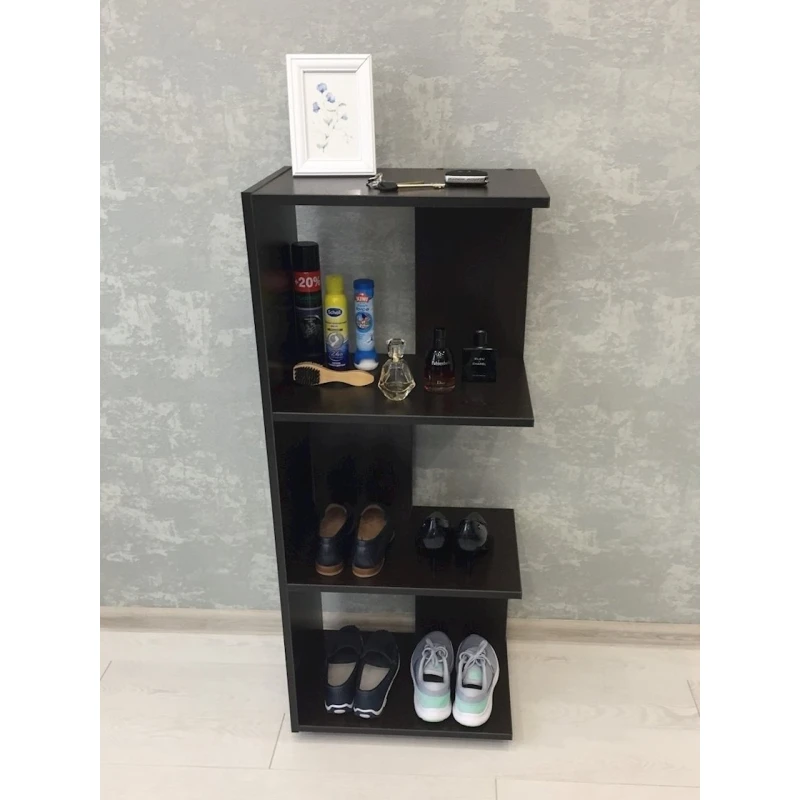 Stellaj 3563_StellajSimpleVenge 113x46x32 sm, LDSP, qəhvəyi