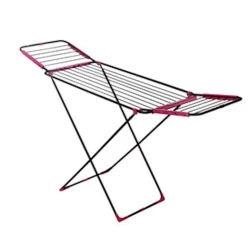 Сушилка для белья Perilla Avrora, металл/пластик, розовая/черная, 94 см