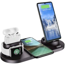 Simsiz enerji toplama cihazı Aqonsie Qi Fast Wireless Charging Dock Stand Black