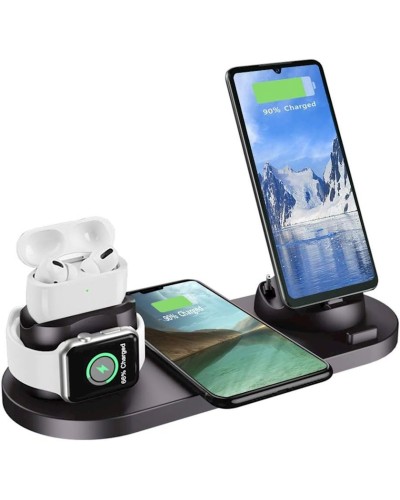 Simsiz enerji toplama cihazı Aqonsie Qi Fast Wireless Charging Dock Stand Black