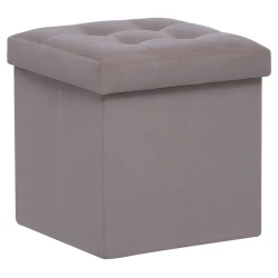 Пуфик 104, серый, 40x35x35 см