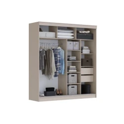 Шкаф Art Mebel Art-200-48, бежевый, 220х200х60 см