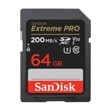 Yaddaş kartı Sandisk SDXC Extreme Pro 64GB 200MB/s UHS-I C10 V30 U3