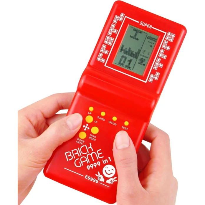 Portativ oyun konsolu Tetris Brıck Game NO998 9999 in 1 Red Portativ oyun konsolu Tetris Brıck Game NO998 9999 in 1 Red